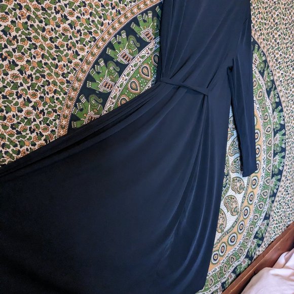 Ladies black, Xl wrap dress - Picture 1 of 6